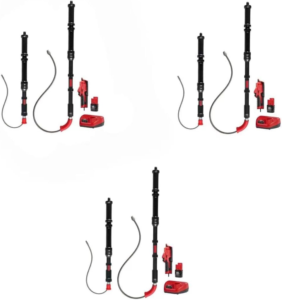 3577-21 Compatible with Milwaukee 12V 2-Tool Toilet and Urinal Auger Cordless Brushed Combo Kit