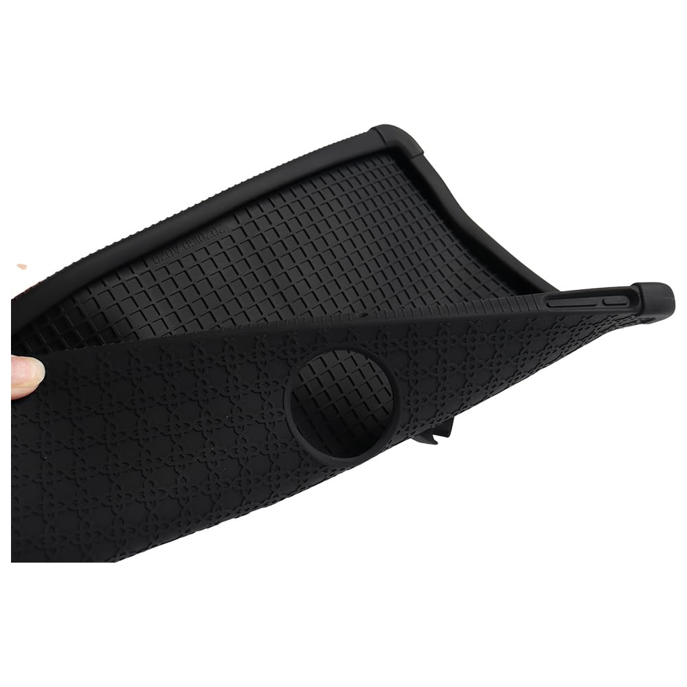 4 Cornors - Funda de silicona a prueba de golpes compatible con tablet Fro TCL NxtPaper 11 Plus 11.5 (9469x) con soporte plegable, protección completa (TCL NxtPaper 11 Plus 11.5 (9469x) negro)