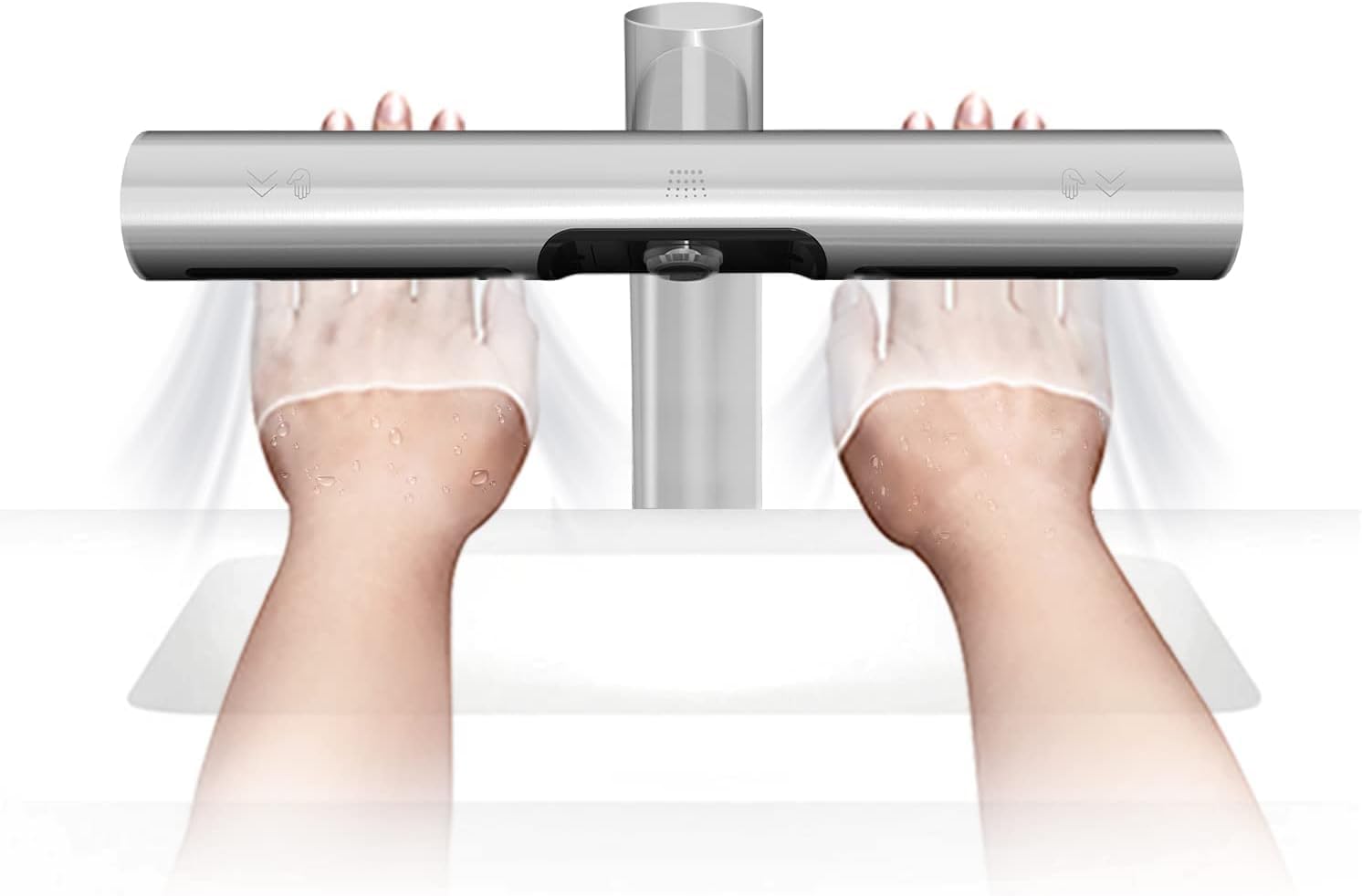 AIKE Air Tap Wash+Dry High Speed Hand Dryer Model AK7120, 110-120V Polish Standard Height