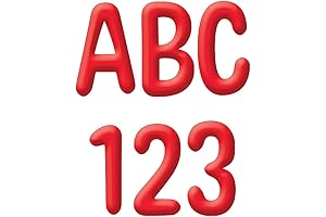 Eureka Red Alphabet and Numbers Bulletin Board and Classroom Decorations