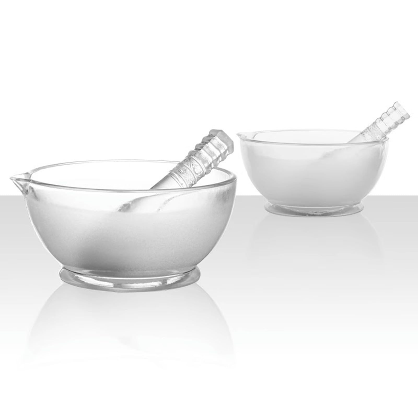 Conjunto Mortero Vidrio 120mm Herramientas Molienda Laboratorio Cocina Molinillo Especias