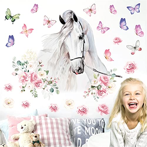 Vinilos Decorativos de Caballos Blancos en Vinilo miniatura 5