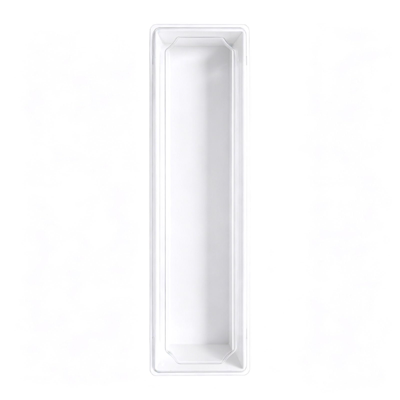 GOWENIC 50 Cajas de Golosinas con Tapas Transparentes | Recipientes de Papel para Postres, Fresas y Trufas con Chocolate (WHITE 28 * 5,3 * 5cm)