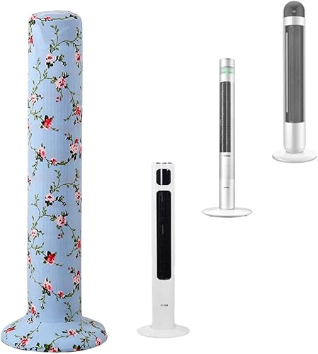 VIOKKO Cubierta para ventilador de torre a prueba de polvo, funda de torre lavable a prueba de polvo, cubierta protectora para ventilador de torre