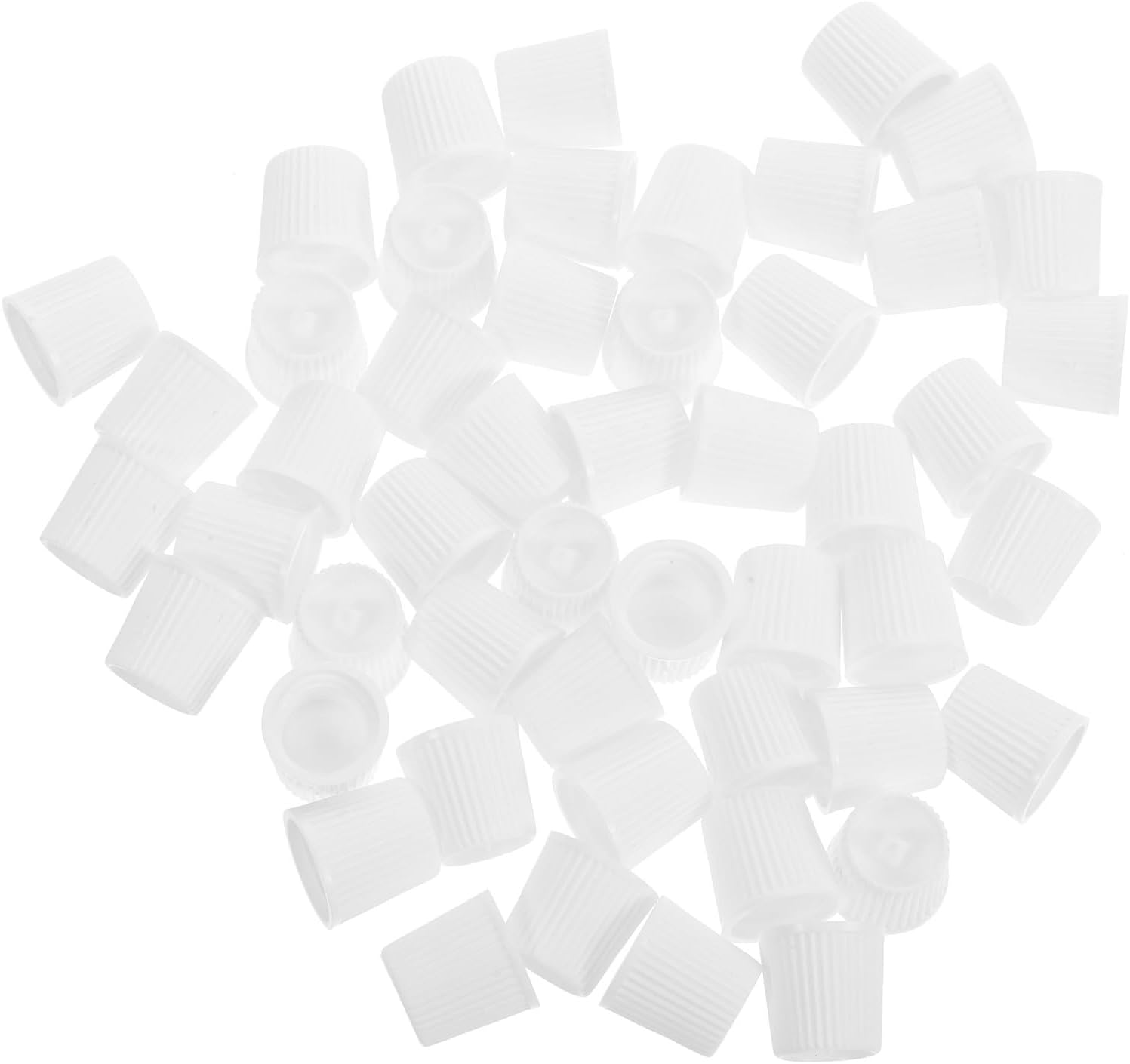 Toyvian 50Pcs Pointed Mouth Toothpaste Cap Covers Plastic Self-Closing Dispensing Head Caps for Travel and Daily Use