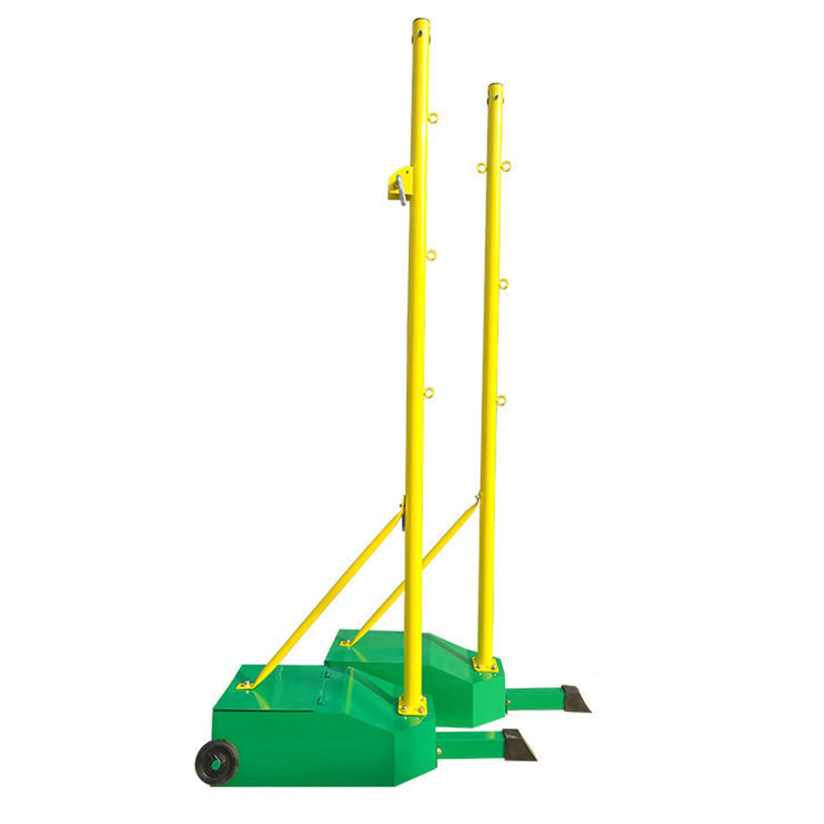 Pali Da Pallavolo Da Giardino Supporto per rete da badminton, pali da pallavolo autoportanti, supporto e rete da appoggio per interni ed esterni con base riempibile, altezza 5 piedi, telaio