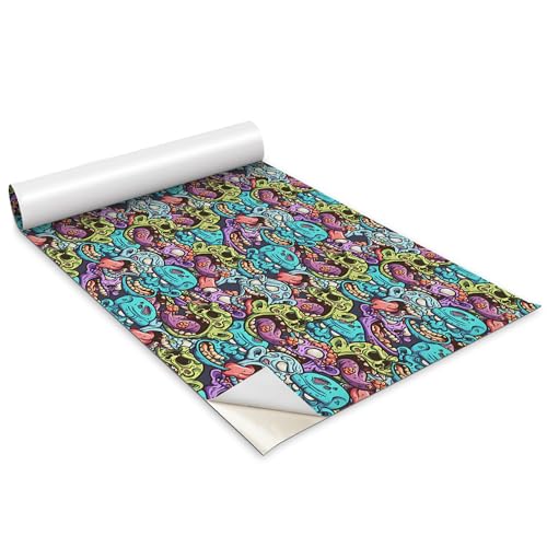 Adhesivo Autoadhesivo Decorativo para Muebles de Cuarto Juvenil Mate 2