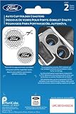 Plasticolor 000651R01 Ford Oval Auto Car Truck SUV Cup Holder Coaster 2-Pack , Blue