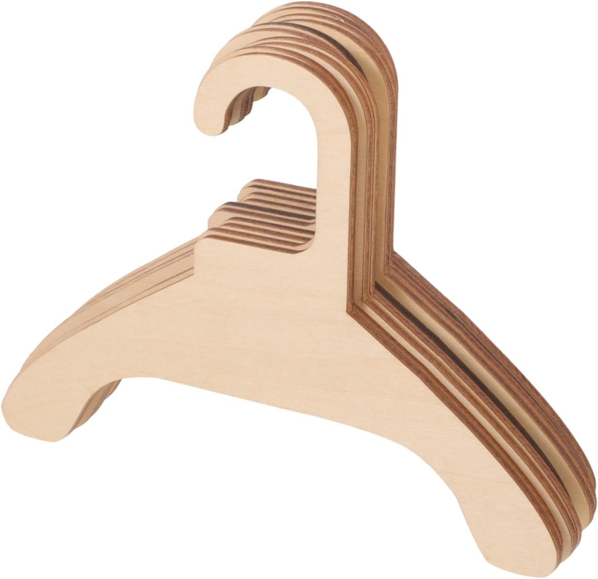 50pcs Dog Clothing Hanging Rack Pet Coat Hangers Wooden Hangers for Pet Clothes Safe Light Versatile for Indoor Outdoor Use