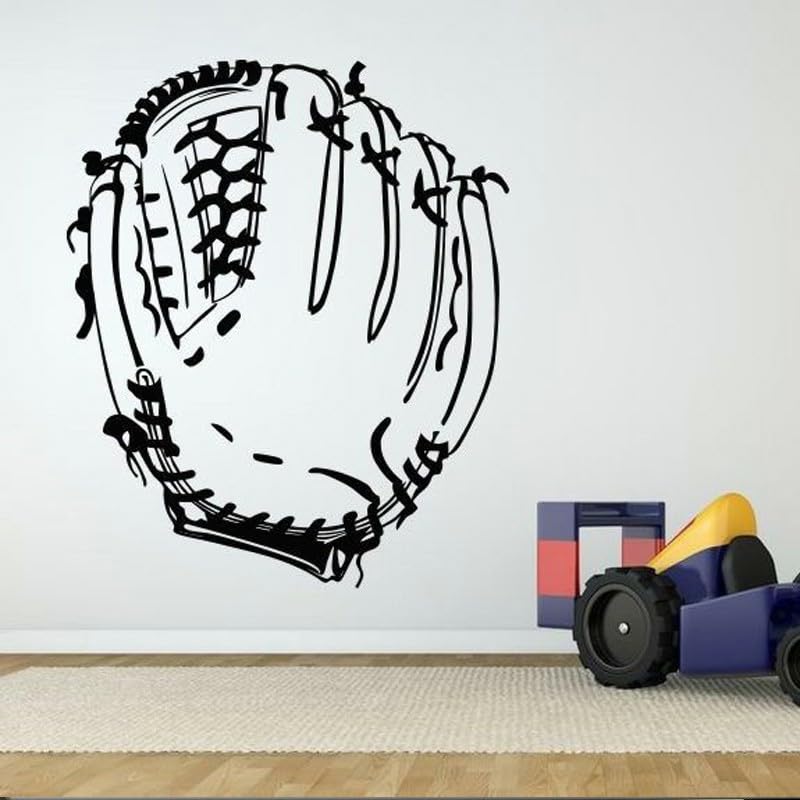 GADGETS WRAP Wall Decal Vinyl Sticker Baseball Game Glove for Office Home Wall Decoration