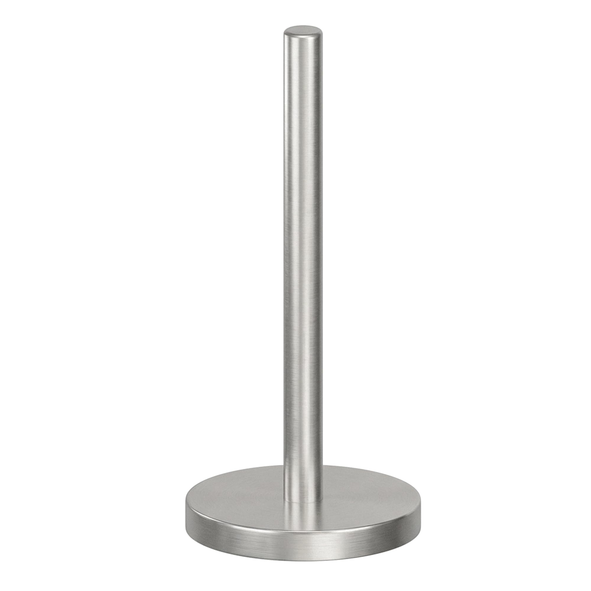Minismus Anti-Roll Arm Paper Holder, Sturdy, No Drilling, Silver