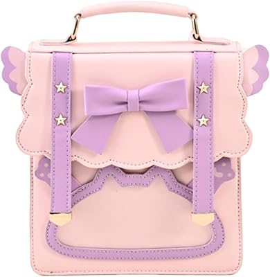 GJGJTER Small JK Backpack for Women Handbag Bowknot Shoulder Bag Casual Daypack Handbag-Pink 1
