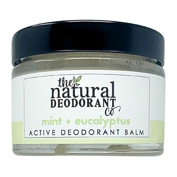 The Natural Deodorant Co, Active Deodorant Balm Mint + Eucalyptus 55g