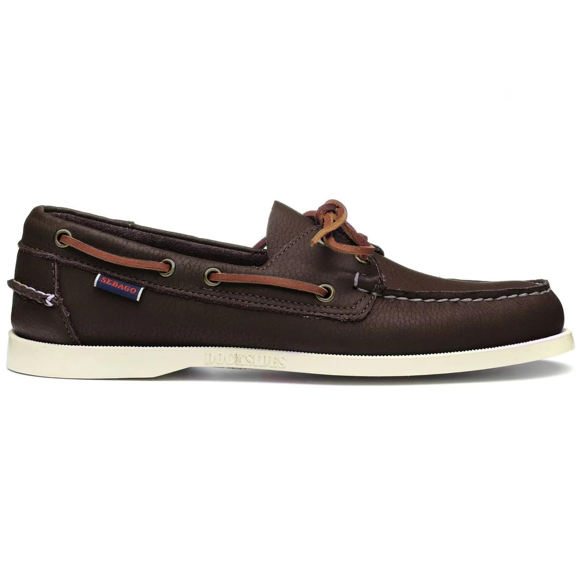 Sebago Questa Versione dell'iconica Scarpa da Barca Portland combina la Tradizione Sailing e la Tradizione Artigianale Modello Si caratterizza per la Speciale Tomaia in Pelle Pieno Fiore pr