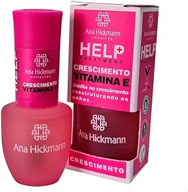 Base Fortalecedora Ana Hickmann 9ml Treatment: Crescimento Rápido e Fortalecedor com Vitamina e para Unhas Fracas e Quebradiças