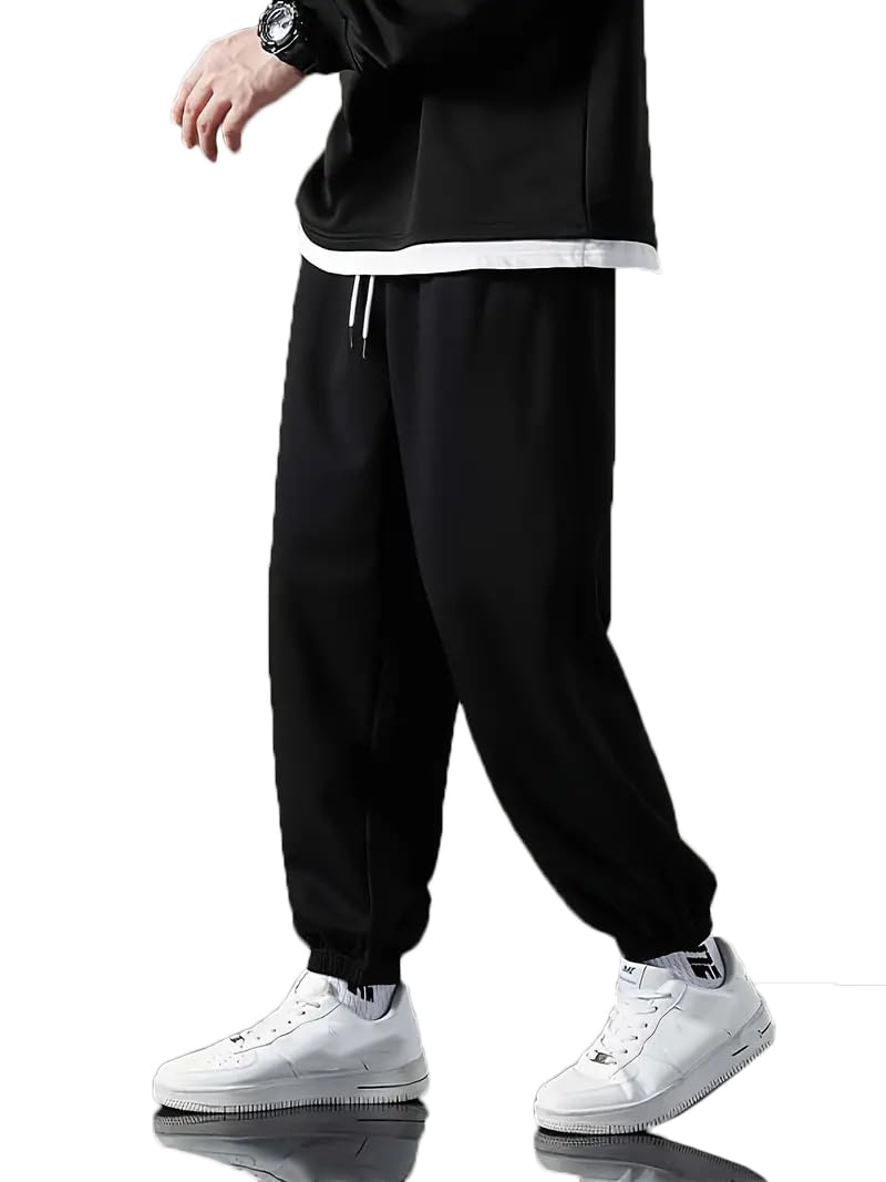 dockstreet Mens Baggy fit Jogger/Sweatpants/Gym Gear, Trouser, Loose Home Relaxed Pants