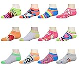 Collettie Betty Girls No Show Socks 12 Pack