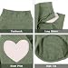Yaopelky Sweatshirt für kleine Hunde bis mittelgroße Hunde mit Herzaufdruck Warmes Haustier Shirt auch für Katzen Welpen geeignet für Teddy Chihuahua und Schnauzer (Grün, XL)