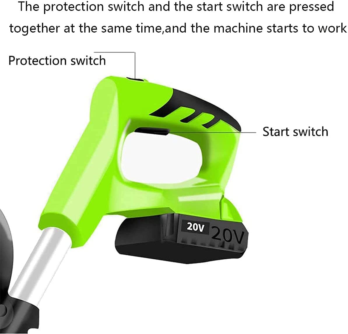Rototiller eléctrico inalámbrico portátil de 20 V for Jardines y huertos con cultivador de Suelo eléctrico Manual.