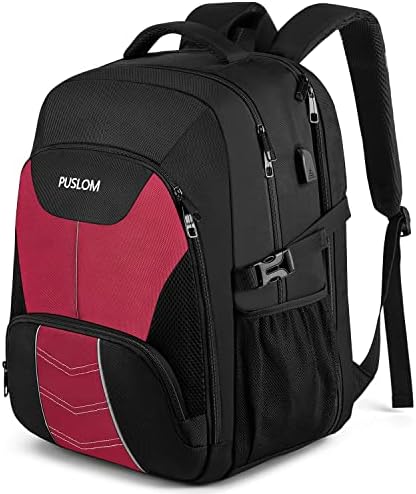 Extra Großer Rucksack Damen 55L Wasserdicht 18.4 Zoll Laptoptasche Arbeit Laptop Rucksack mit USB Ladeanschluss Anti Diebstahl Business Reisen Schulrucksack für Männer Frauen Junge