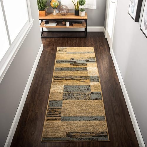 Amazon.com: Superior Indoor Runner Rug, Jute Backed, Modern Geometric ...