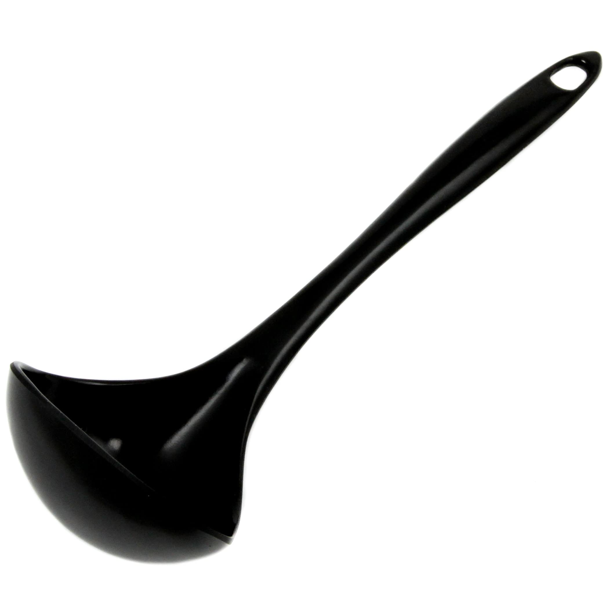Chef CraftBasic Melamine Cooking Ladle, 10.5 Inch, Black