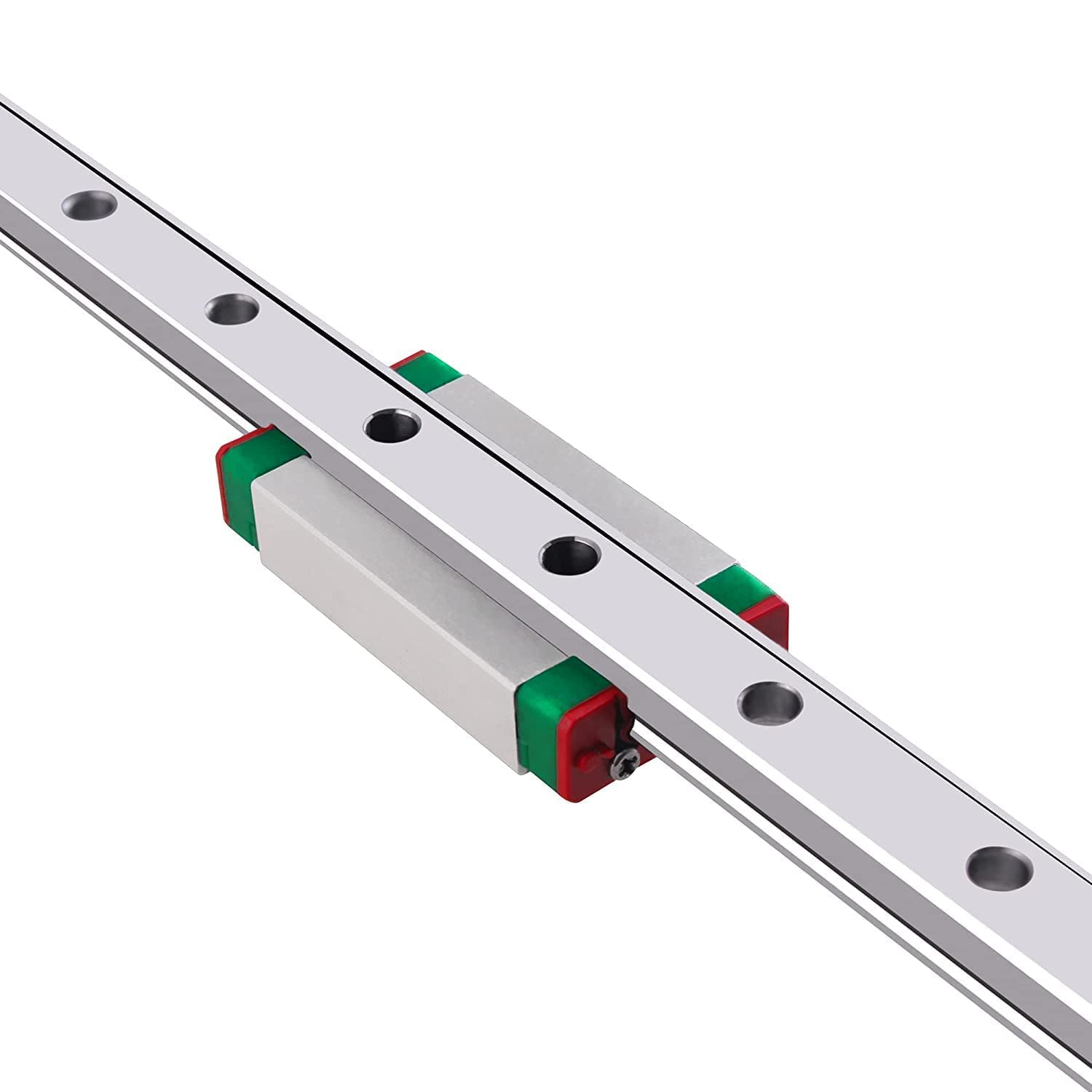 CNCMANS 2 Stück MGN12 300mm Linearführung Miniatur Lineare Schienenführung mit 2 Stück MGN12H Carriage Block für CNC-Maschine und automatische Geräte (MGN12H-300mm H-Type)
