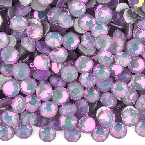 Image of Rhinestones for Crafting Nails 2.8mm SS10 Pinkish Opal 1440pcs | Non Hotfix Round Crystal Bedazzler Gemstones for Clothing Drop Earrings,Bridesmaid Dress,Flats,Eye Gems,Bag,Hair Stick