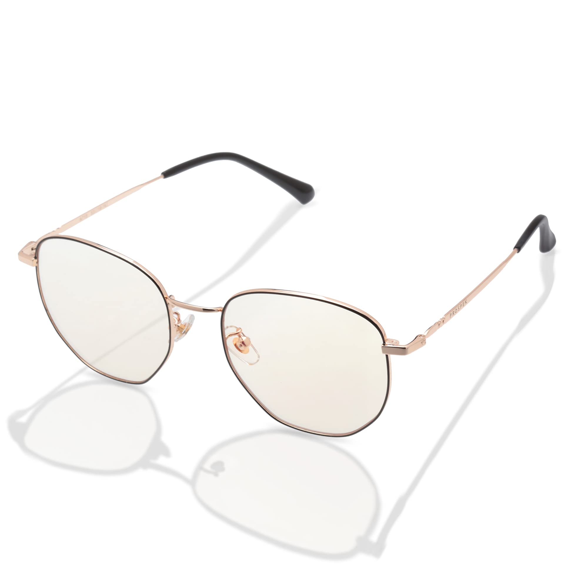 Prospek Blue Light Blocking Glasses for Women Oversized - AURA - Lightweight, Titanium Frame for Computer with Anti-glare to Reduce Eyestrain