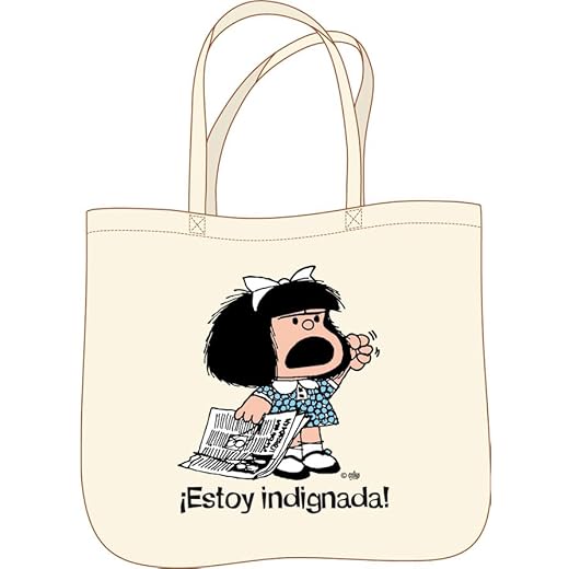Bolsa Mafalda. Tote bag ¡ESTOY INDIGNADA! (BOLSAS)
