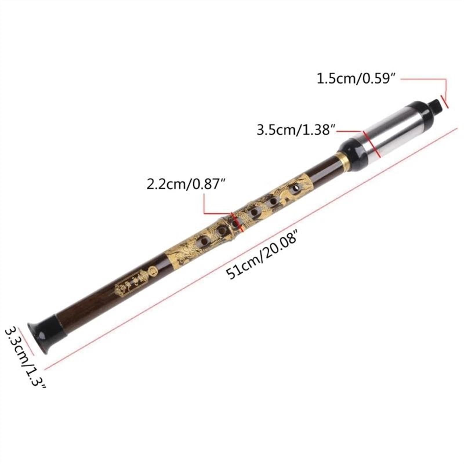 Flauta de bambú profesional Flautas De Viento De Madera Bawu Para Instrumento Musical De Tubo Clave Flauta De Bambú