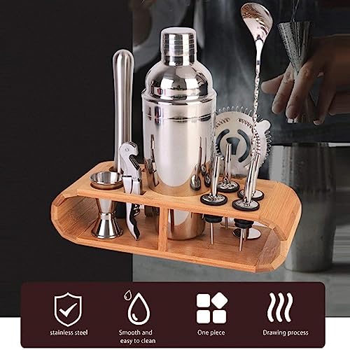 Set coctelera profesional de acero inoxidable RUVOO 750ml miniatura 5