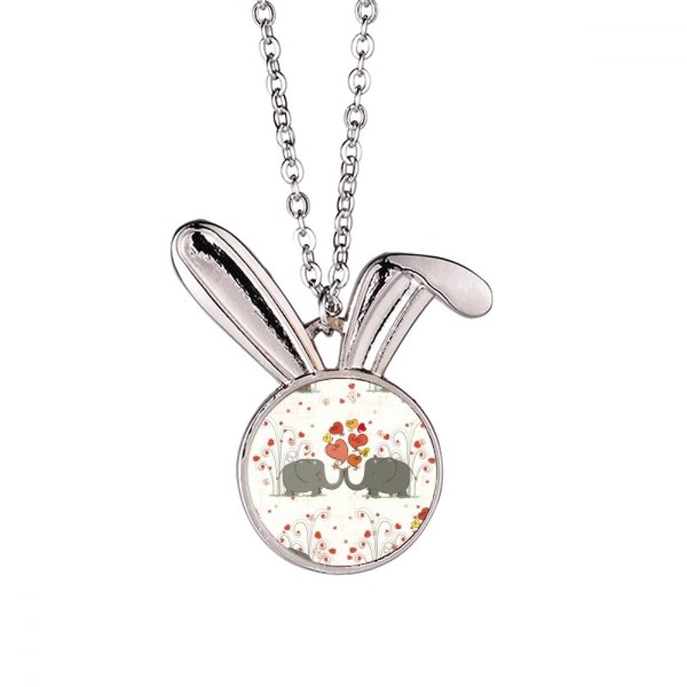 Collier lapin Saint-Valentin gris pour sublimer vos tenues - 5