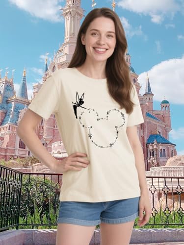 Image of Magic Kingdom Castle Shirt Holiday Short Sleeve Boho Clothes for Women