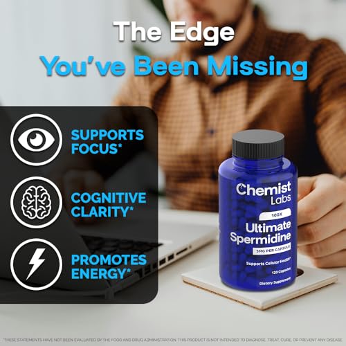 image for Chemist Labs Ultimate Spermidine Supplements for Men and Women, 100x F