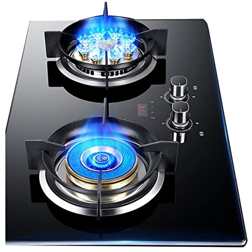 Cuisinière à gaz 1 brûleur, 9 cavités, Supports de casseroles en Fonte à Flamme Haute, synchronisation bilatérale, Protection Contre Les Flammes, cuisinières indépendantes (GPL)