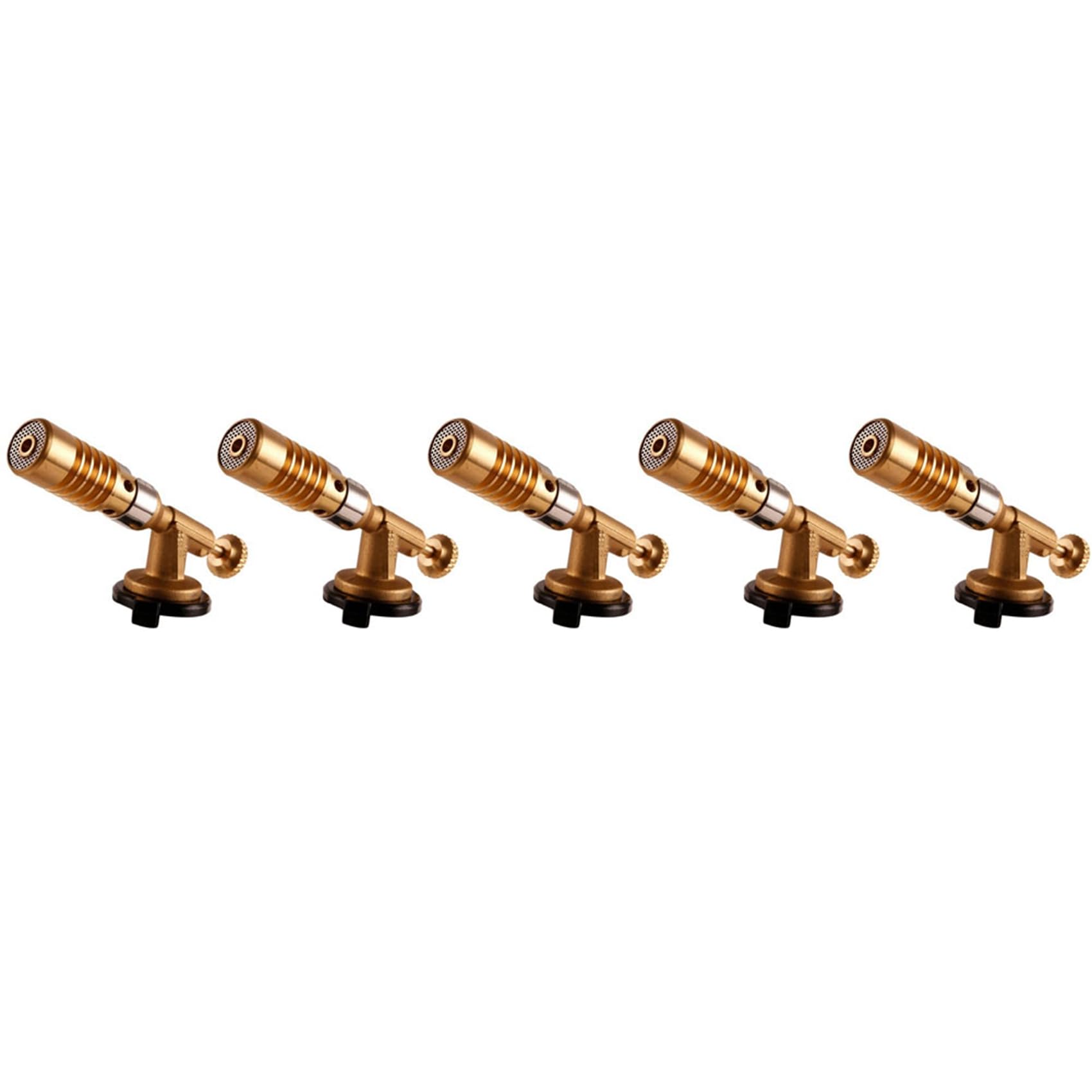 Ctrlzs Silver 5X Gas Burner Welding Torch Portable Gas Torch Blowtorch Copper High Temperature Brass Mapp Gas Torch Brazing Solder