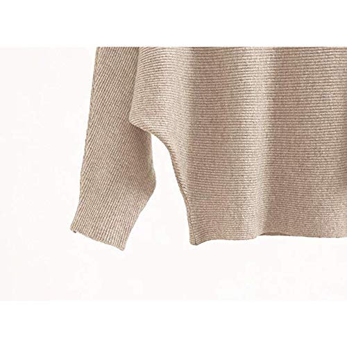 MAKARTHY Womens Striped Sweaters Batwing Sleeves Knitted Dolman Pullovers Tops Sweatershirts3