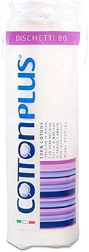 Cotton Plus Pads 80 Pieces - Beauty Line | Soft and Durable Pure Cotton Makeup Remover Pads