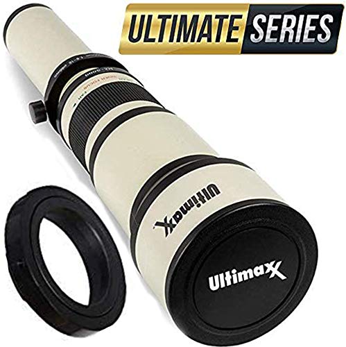 Ultimaxx 650-1300mm Telephoto Zoom Lens for Nikon D7500, D500, D600, D610, D700, D750