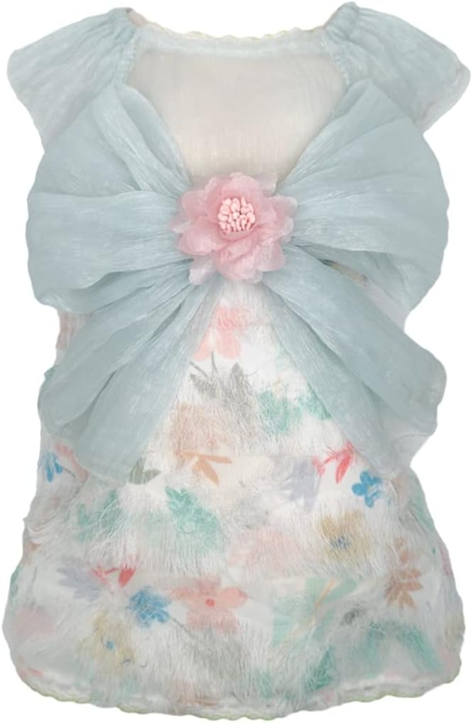 Spring Summer Dog Dress Small Dog Clothing Skirt Puppy Yorkshire Chihuahua Clothing Poodle Pomeranian Dog Clothes (A S code)