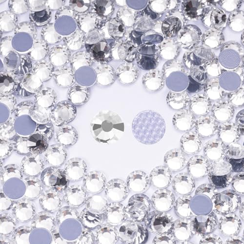 Image of Hotfix Rhinestones Bulk 3000PCS SS10 (2.7-2.9mm), Crystal Glass Rhinestones for Clothes, Tumblers, Shoes DIY, Heat Transfer Flatback Gems for Crafts & Decoration