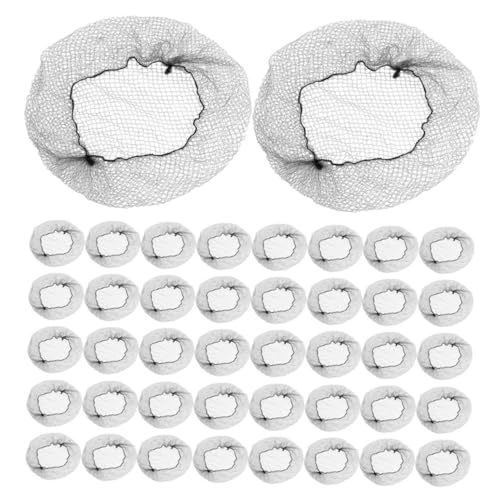Vaguelly 300 Unidades De Redecilla Para El Pelo Con Forma De Disco Para Dormir Malla Elástica Invisible Para Mujer Para Moños De Bailarina De Nailon Negro