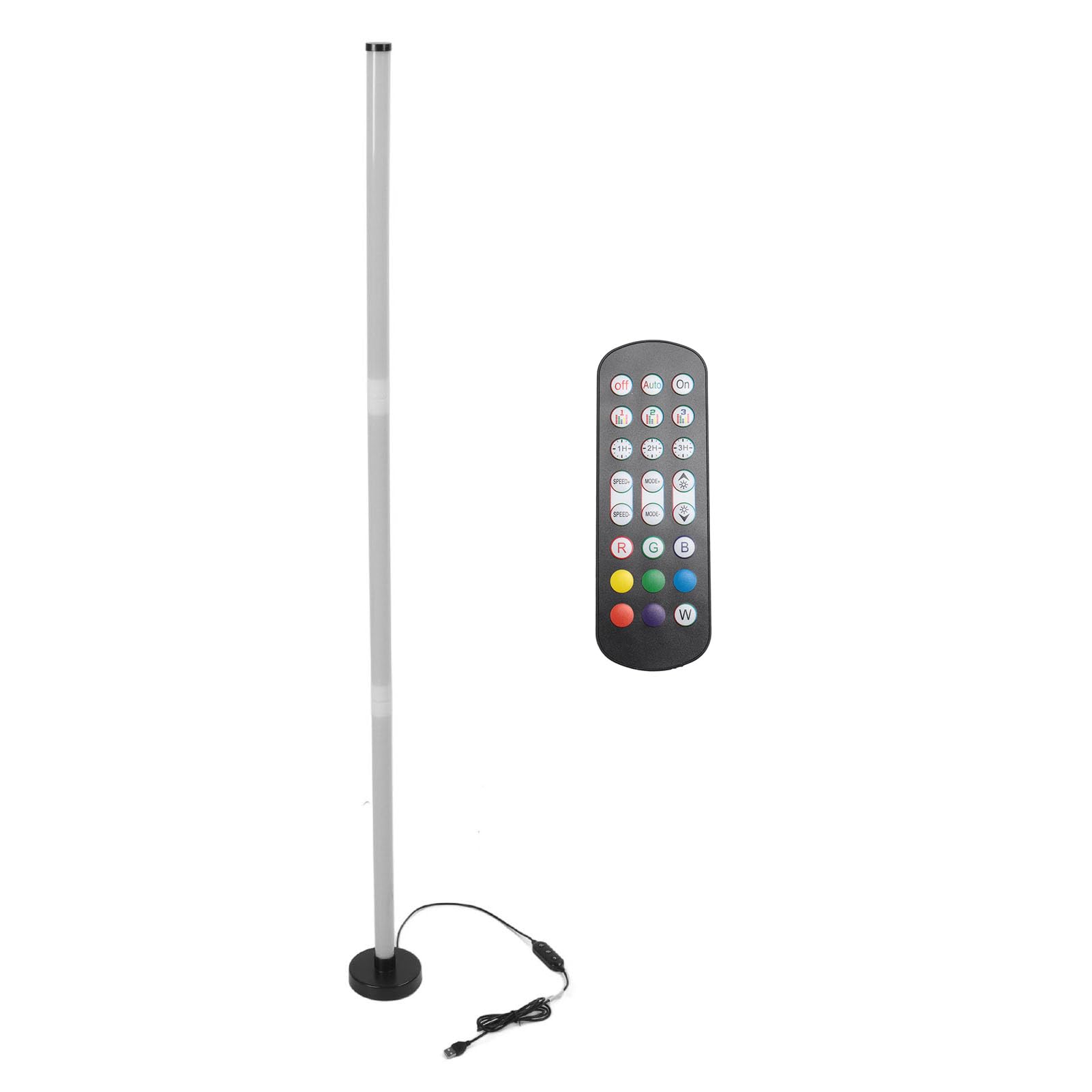 Corner Floor Lamp, 47.2 Smart RGB Led Corner Lamp with App and Remote Control, 1000 Dimmable Modes, Music Sync, USB Powered Led Floor Lamp with 69 Lights, for Living Room, Bedroom