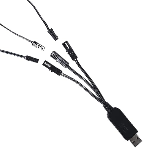 Miniatura 2 de 3 en 1 AA eliminador de batería USB cable de alimentación reemplazar 1-4pcs1.5V AA batería para juguete eléctrico linterna reloj