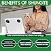 2 Pcs Shungite Neutralizer Sticker for Cell Phone 30 mm/ 1.18 Inch Shungite Stones Plate for Tablet Laptop Computer-All Seeing