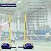Heavy Duty Volleyball Poles, Badminton Net Poles - Adjustable Height 1.55m-2.1m, Box Type Net Post Stand, Indoor & Outdoor Volleyball Stand With Wheels, For Backyard, Stadium, Beach, Adults & Kids