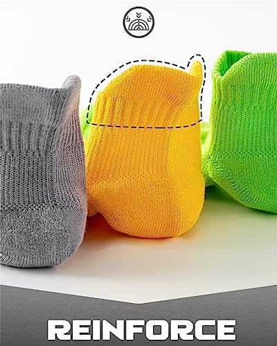 UAngLI Girls Basketball Socks 10-12 Years Old, 5 Pairs Anti Odor Socks, Running Breathable Socks, Socks for Low Top Sneakers2