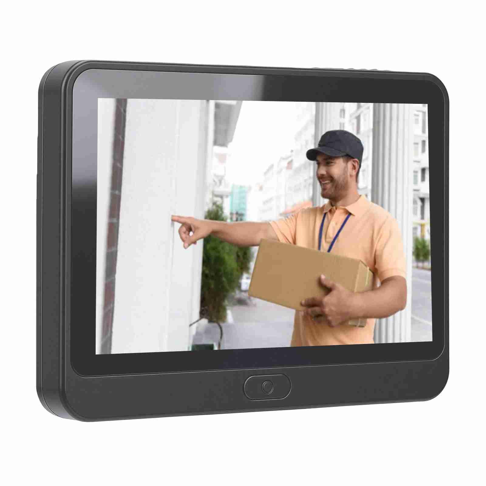 Timbre Inteligente con Visor, Timbre WiFi con Pantalla IPS 4.3 Pulgadas 1080P, for Entrada del Hogar
