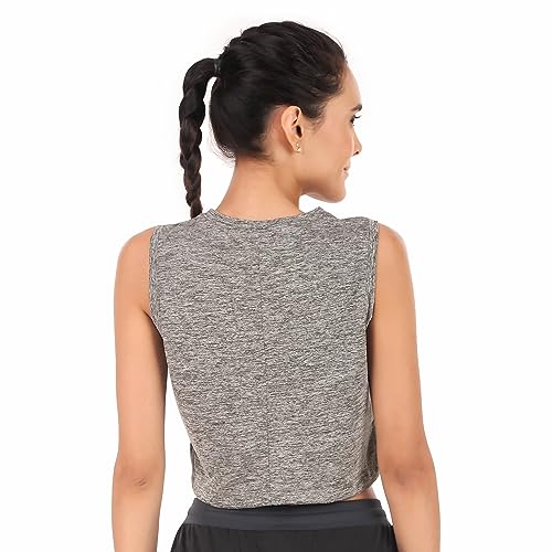 Image of ReDesign Apparels Women's Athleisure Dri Fast Workout Sleeveless Top Sports Gym Tshirt